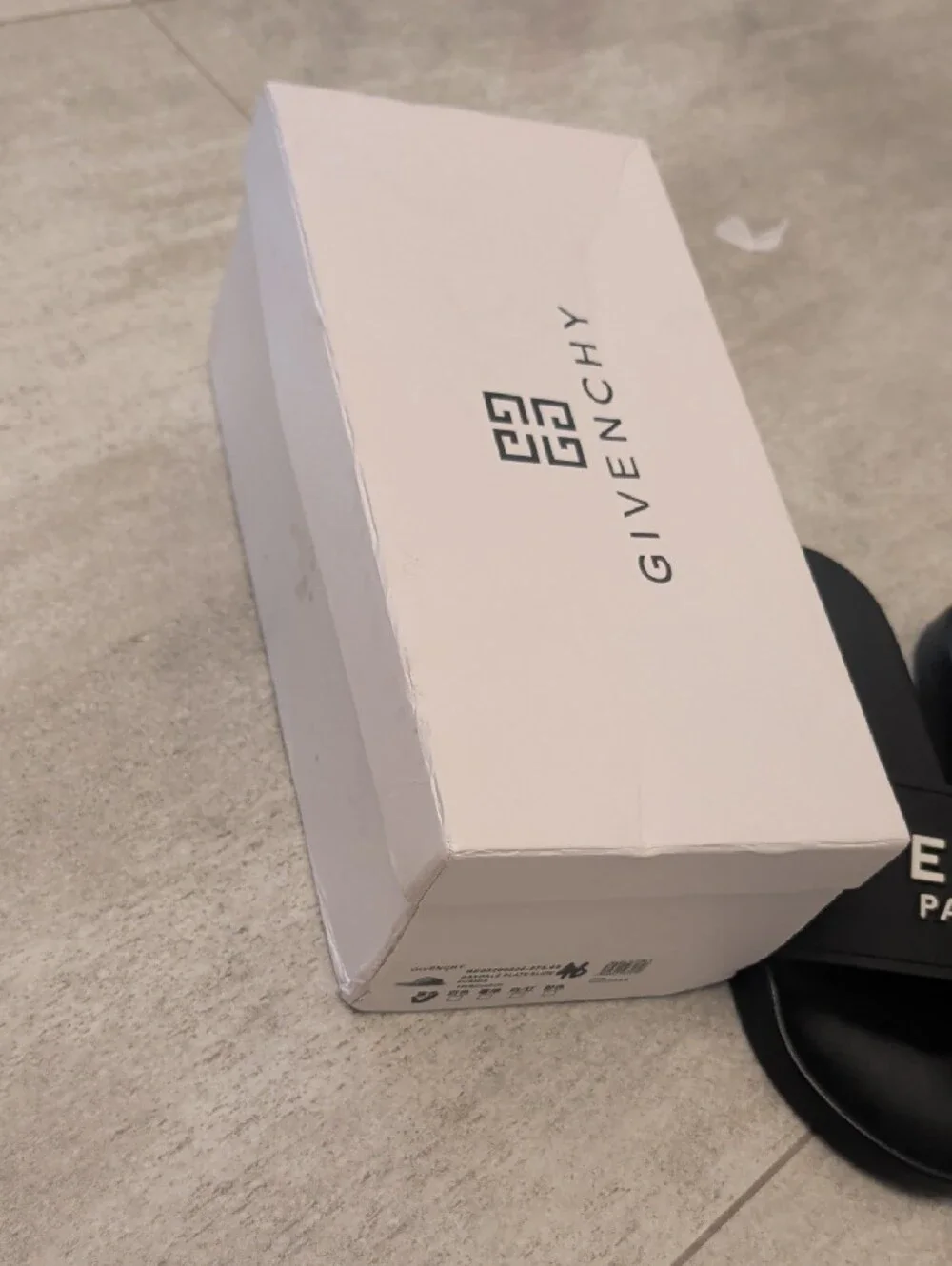 Givenchy Black Logo Slide Sandals for Men